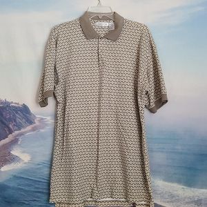 Men's Claiborne Golf Shirt Short Sleeve Large